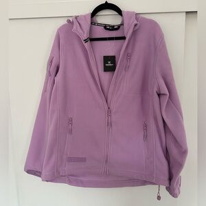 Baerskin Women's Full-Zip Fleece Tactical Hoodie Size L - Lilac